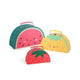 Set of 3 Nesting Suitcases Fruits