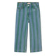 Retro Stripes Straight Denim Pant Base Denim Medium Wash