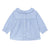 Flowers Embroidery Baby Blouse Ciel