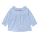 Flowers Embroidery Baby Blouse Ciel