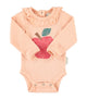 Red Apple Bodysuit Light Pink