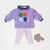 Ribbed Baby Legging Lilas