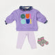 Ribbed Baby Legging Lilas