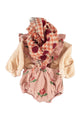 Big Flowers Baby Bloomers With Straps Pink