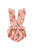 Big Flowers Baby Bloomers With Straps Pink