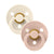 Bibs 2-Pacifiers Ivory Blush 6/18 m