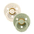 Bibs 2-Pacifiers Ivory Sage 6/18 m