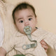 Bibs 2-Pacifiers Studio Pin Sage Mix 6/18 m