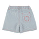 Indigo Stripes Shorts Ecru