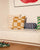 Stanley Square Linen Cushion Mustard Tiles