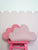 Velvet Cloud Pillow for Baby Room Soft Pink