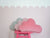 Velvet Cloud Pillow for Baby Room Soft Pink