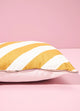 Caramel Diagonal Stripe Cushion