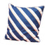 Navy Diagonal Stripe Cushion