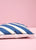 Navy Diagonal Stripe Cushion