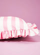 Azalea Stripes Cushion with Ruffle