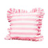 Azalea Stripes Cushion with Ruffle