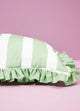 Field Stripes Cushion with Ruffle