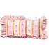 Floral Stripes Cushion with Ruffle
