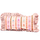 Floral Stripes Cushion with Ruffle