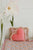 Velvet Heart Pillow with Frill Spring Garden