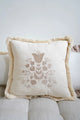 Boho Cushion with Embroidery