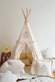 Boho Cushion with Embroidery