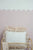 Decorative Velvet Pillow with Frills Caffe Latte