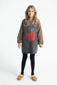 Apple Short Dress Washed Black Denim