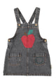 Apple Short Dress Washed Black Denim