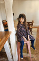 Mahana Dress Tartan Dark Navy