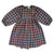 Mahana Dress Tartan Dark Navy