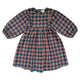 Mahana Dress Tartan Dark Navy
