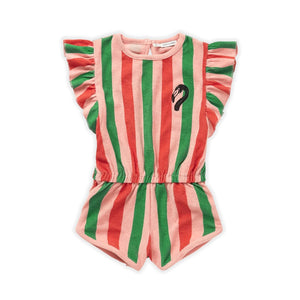 Stripes Baby Jumpsuit Blossom Pink