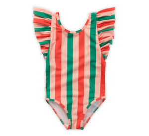 Stripe Baby Swimsuit Blossom Pink
