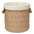 Fabric Storage Basket Classic Stripes Camel