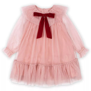 Bow Baby Dress Mellow Rose