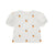 Orange Embroidery T-Shirt Off White