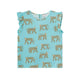 Jaguar Ruffled Top Blue