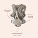 Baby Carrier Move Mesh Grey