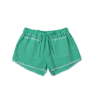 Mallory Short Mini Check Grass Green