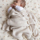 Harper Baby Knit Throw Off White