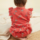 Ruffle Bloomer Daisies Print Rose Petal