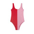 Two-Tone Swimsuit Pink, Orange