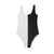 Two-Tone Swimsuit Black, White