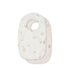 Bib With Pocket Pack of 2 Windlower Cream, Blossom Pink