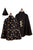 Reversible Wizard Cape and Hat Black