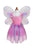 Butterfly Dress, Wings and Wand Pink