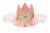 Birthday Crown Elastic Headband Gold Ruffle