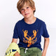 Mat T-Shirt Crab Indigo